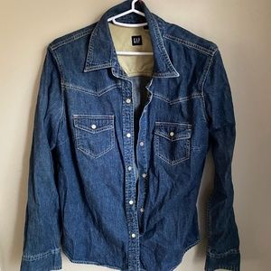 Gap Denim Button Front Shirt
